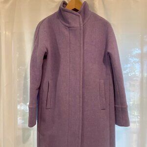 Wool Winter coat J Crew 'Stadium' coat in Heathered Lilac size 6